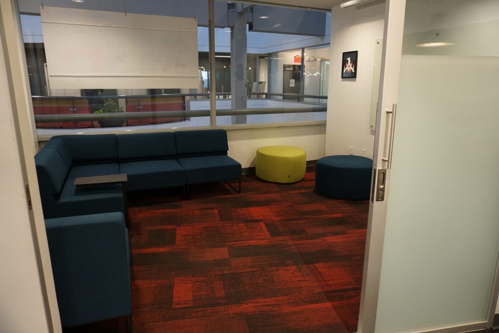 Geekdom has closed-off meeting spaces for teams to collaborate, courtesy photo